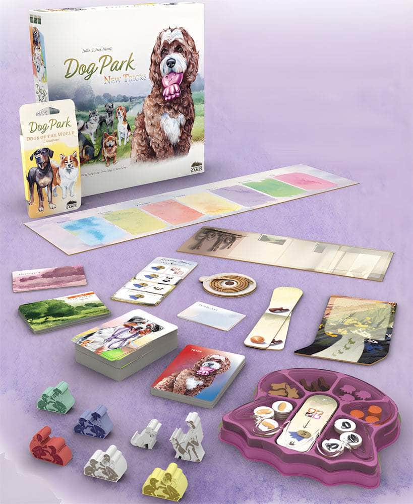Dog Park: Uusia temppuja plus maailman koirat (Kickstarter ennakkotilaus) Kickstarter Board Game -laajennus Birdwood Games 5070000321103 KS001491a