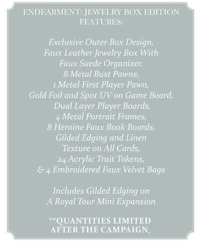 Endearment: Jewelry Box Edition (Kickstarter Pre-Order Special) Kickstarter Board Game Dux Somnium Games KS002057A