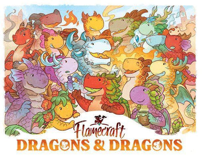 Flamecraft: Dragons &amp; Dragons Expansion Plus Dragons of the Past Promo Pack (Kickstarter Pre-Order Special) Kickstarter Board Game Expansion Cardboard Alchemy KS001960A