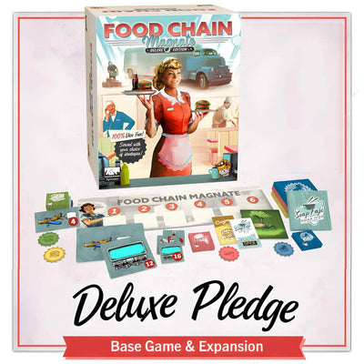Magnate della catena alimentare: Pledge Collectors (Retail Pre-Order Edition) Kickstarter Board Game Lucky Duck Games KS001647A
