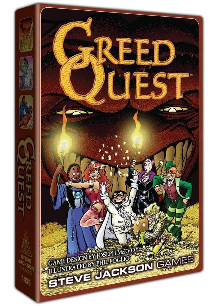 Greed Quest: Segunda edición (edición minorista) Juego de mesa minorista Steve Jackson Juegos KS001440A