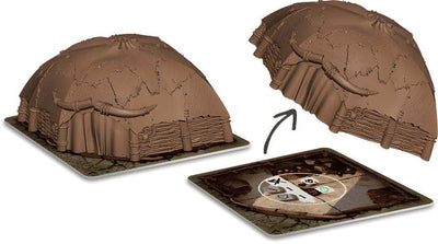 Hate: 3D Plastic Huts (Kickstarter Pre-Order Special) Kickstarter Board Game Accessory CMON KS001649A