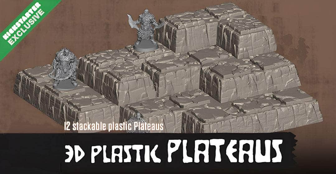 Viha: 3D Plastic Plateaus (Kickstarter ennakkotilaus Special) Kickstarter Board Game -lisävaruste CMON KS001650A