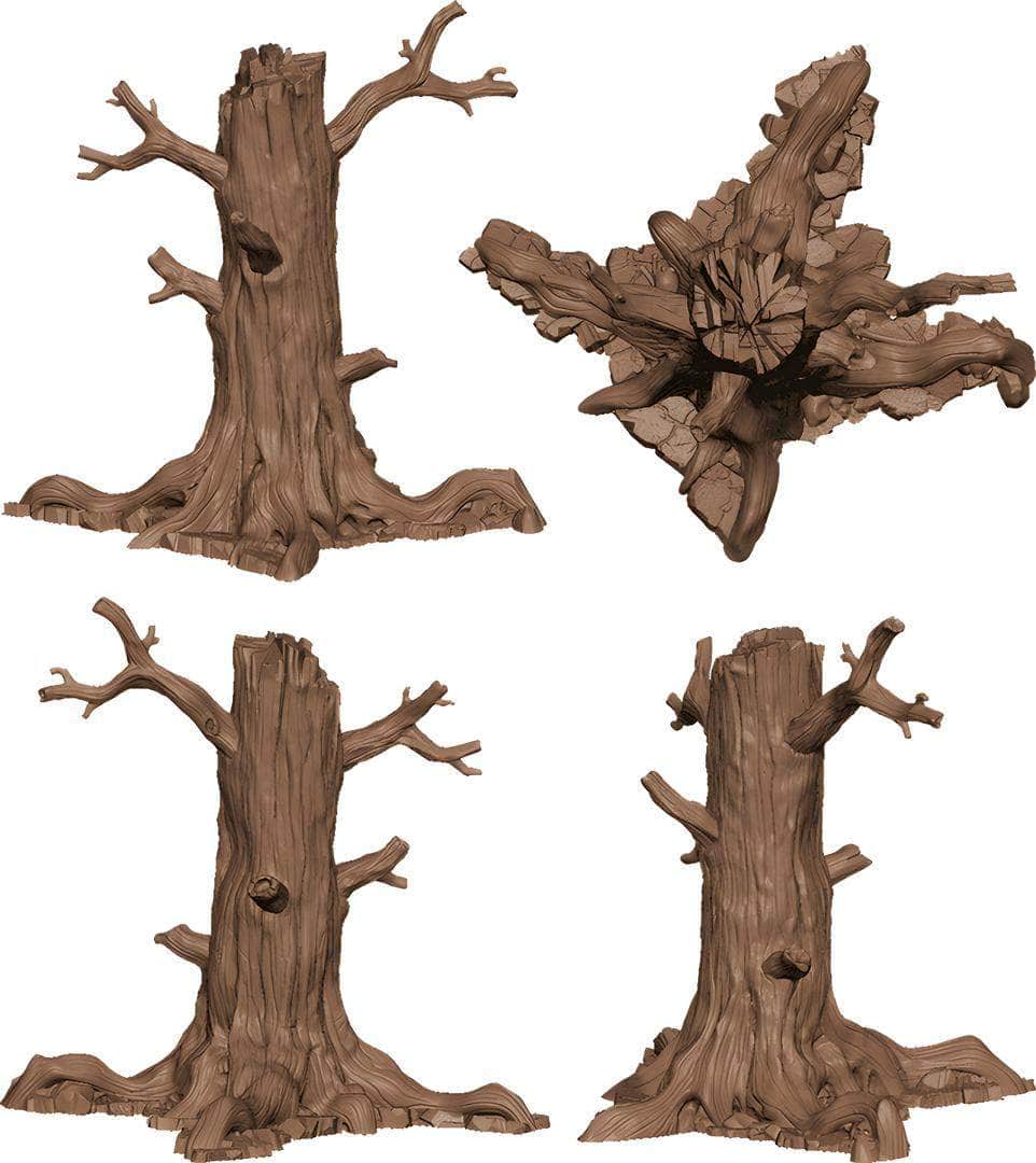 เกลียด: ต้นไม้พลาสติก 3D (Kickstarter Pre-Order Special) อุปกรณ์เสริมเกมบอร์ด Kickstarter CMON KS001651A
