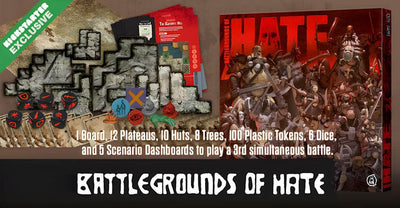 Hat: Battlegrounds of Hate (Kickstarter förbeställning Special) Kickstarter Board Game Expansion CMON KS001653A