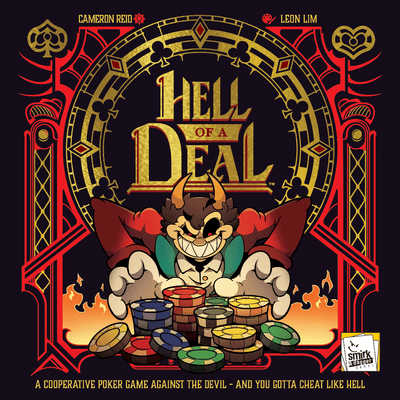 Hell of A Deal：合作扑克游戏承诺加上豪华箔扑克牌双包捆绑包（Kickstarter 预购特别）Kickstarter 棋盘游戏 Smirk & Dagger Games KS002188A