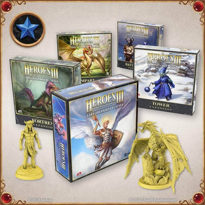 Migh＆Magic III的英雄：Grail Pledge Bundle（Kickstarter预订特别）Kickstarter棋盘游戏 Archon Studios KS001378A