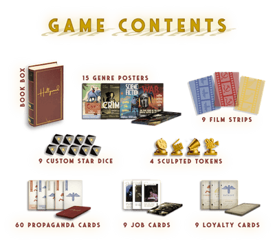 ハリウッド1947：デラックスエディションとコスチューム拡張バンドル（Kickstarter Pre-Order Special）Kickstarterボードゲーム Facade Games KS001379A