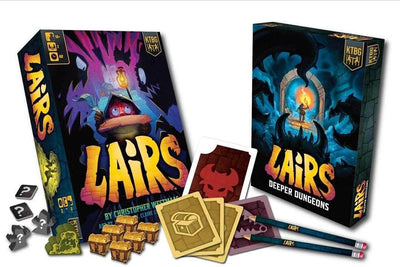Lairs: Deluxe Edition Plus Deeper Dungeons (Kickstarter Pre-Order Special) Kickstarter Board Game Kids Table Board Gaming KS001907A