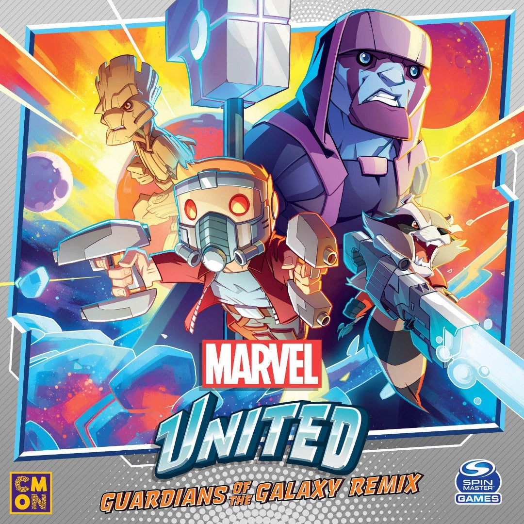 Marvel United: Guardians of the Galaxy Remix (edición de pedido de pedido minorista) Expansión del juego de mesa minorista CMON KS001665A