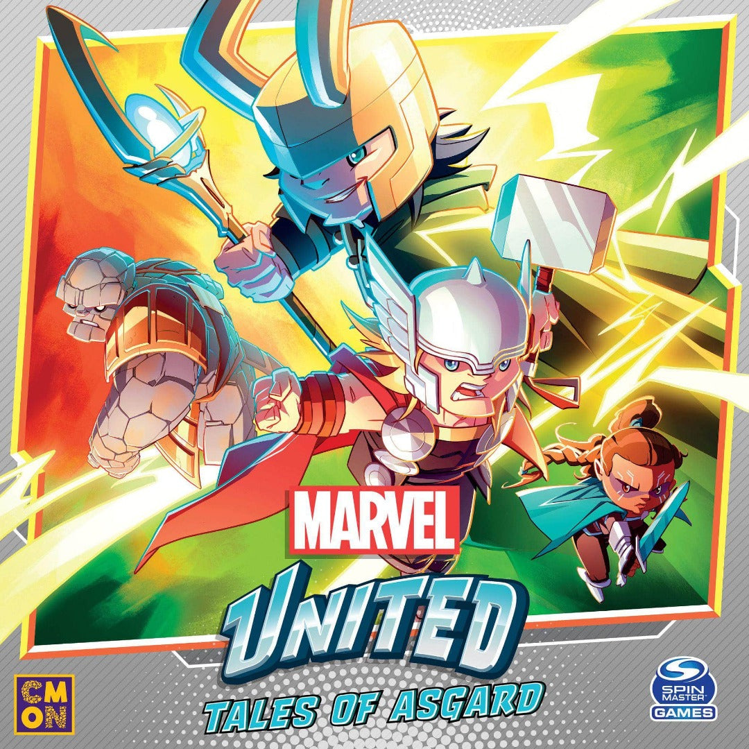 Marvel United: Tales of Asgard (edición de pedido de pedido minorista) Expansión del juego de mesa minorista CMON KS001668A