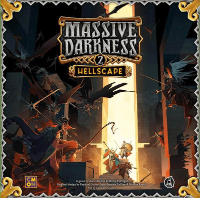 Massiv mørke 2: 3d Hellscape Pack (Kickstarter Pre-Order Special) Kickstarter Board Game tilbehør CMON KS001680A