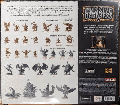 Massive Darkness 2: Darkbringer Pack (الطلب المسبق الخاص بـ Kickstarter) توسيع لعبة Kickstarter Board CMON KS001682A