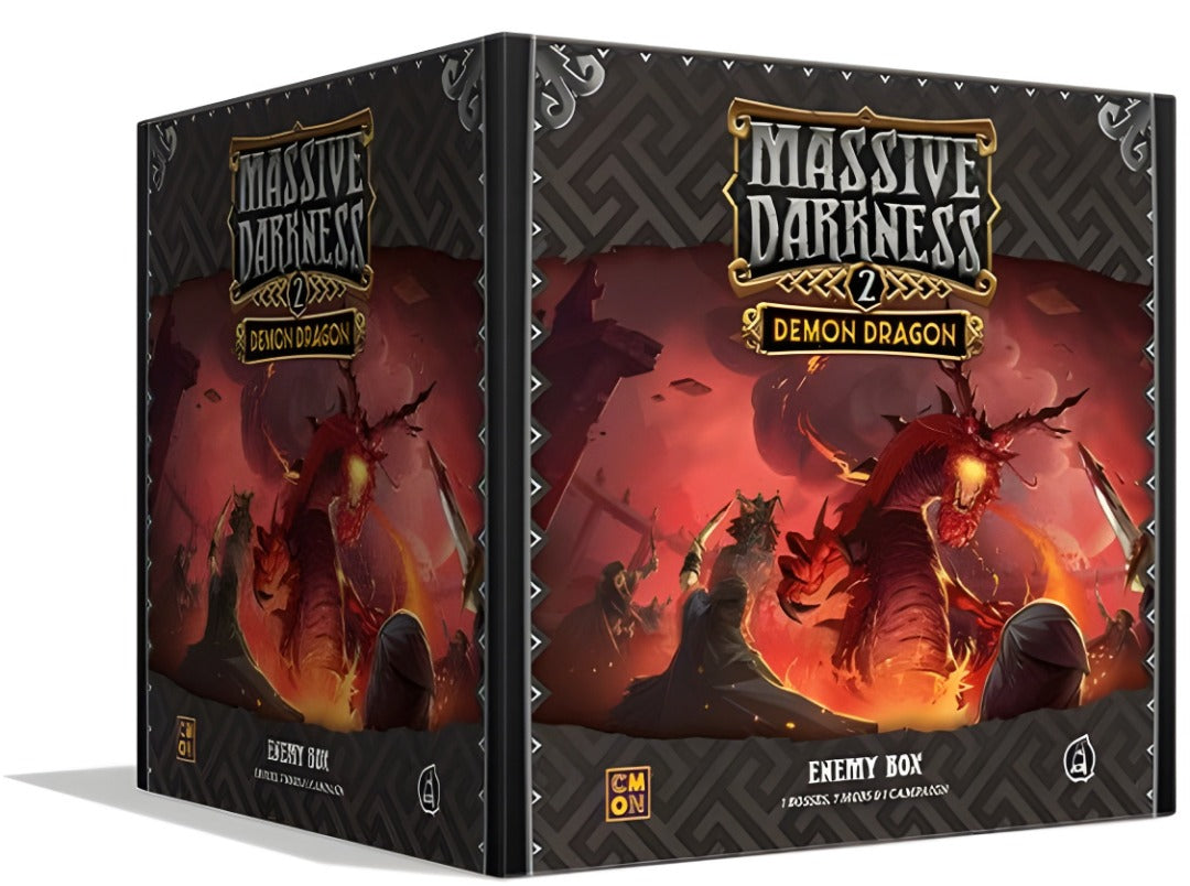 Escuridão maciça 2: Demon Dragon (Kickstarter pré-encomenda especial) Expansão do jogo de tabuleiro Kickstarter CMON KS001683A