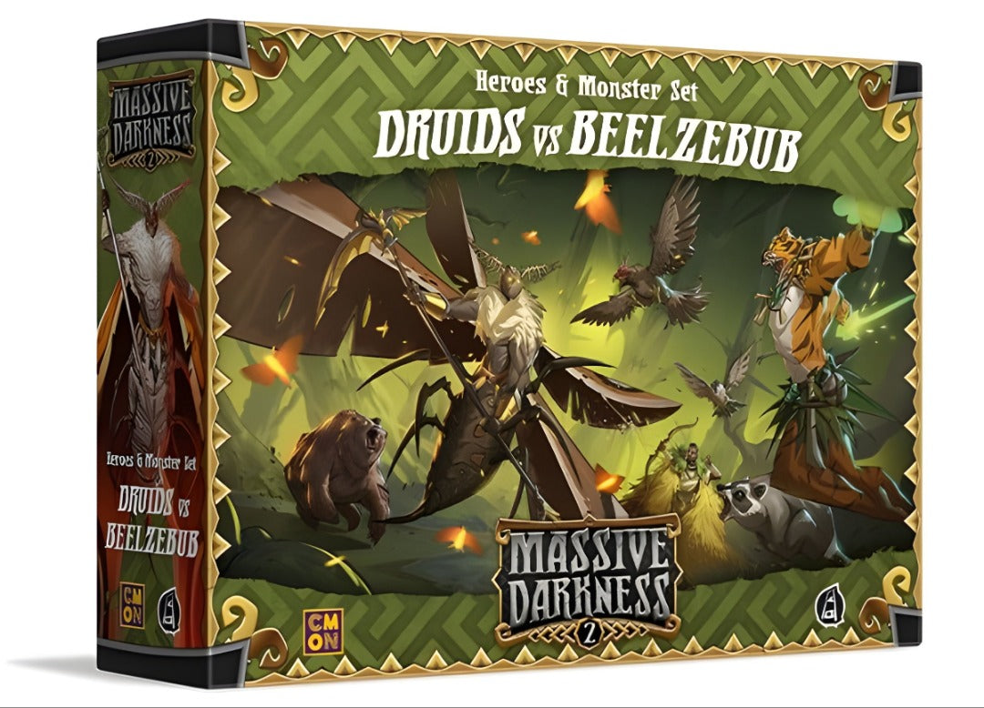 Escuridão maciça 2: Druids vs Beelzebub (Kickstarter Pré-encomenda especial) Expansão do jogo de tabuleiro Kickstarter CMON KS001684A