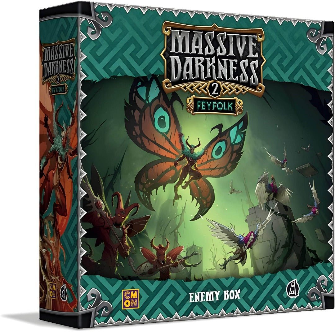Massive Darkness 2: Enemy Box Feyfolk (إصدار الطلب المسبق للبيع بالتجزئة) توسيع لعبة البيع بالتجزئة CMON KS001685A