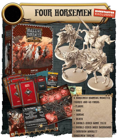 Massive Darkness 2: Four Horsemen (Kickstarter Pre-Order Special) Kickstarter Board Game Expansion CMON KS001688A