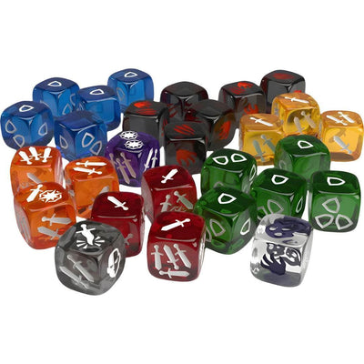 Escuridão maciça: Dungeons of Shadowreach Clear Dice Set (Kickstarter Pré-encomenda especial) Acessório de jogo de tabuleiro Kickstarter CMON KS001939A