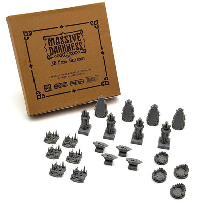 Massive Darkness: MD2 3D Hellscape Pack (Kickstarter Pre-Order Special) Kickstarter Board Game Accessory CMON KS001680A