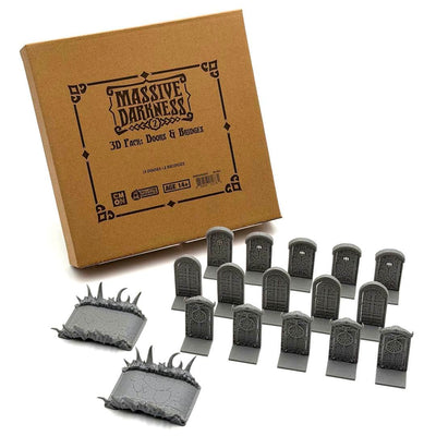 Massive Darkness: MD2 3D Pack of Doors & Bridges (Kickstarter Pre-Order Special) Kickstarter Board Game Accessory CMON KS001679A