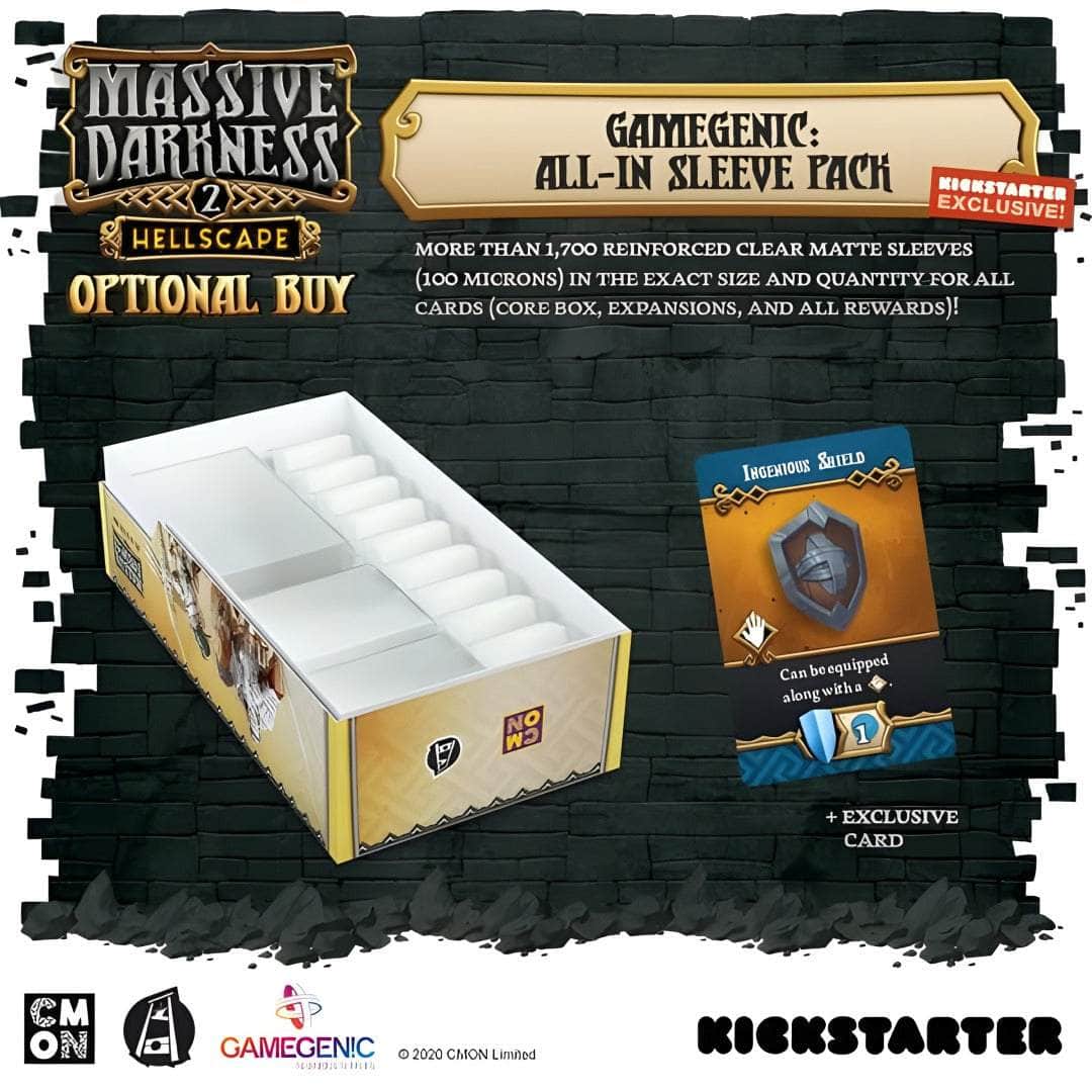Massive Darkness: Md2 Gamegenic All-In-Sleeves (Kickstarter Pre-Order Special) Kickstarter Board Game Accessory CMON KS002003A