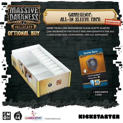 Massive Darkness: Md2 Gamegenic All-In-Sleeves (Kickstarter Pre-Order Special) Kickstarter Board Game Accessory CMON KS002003A