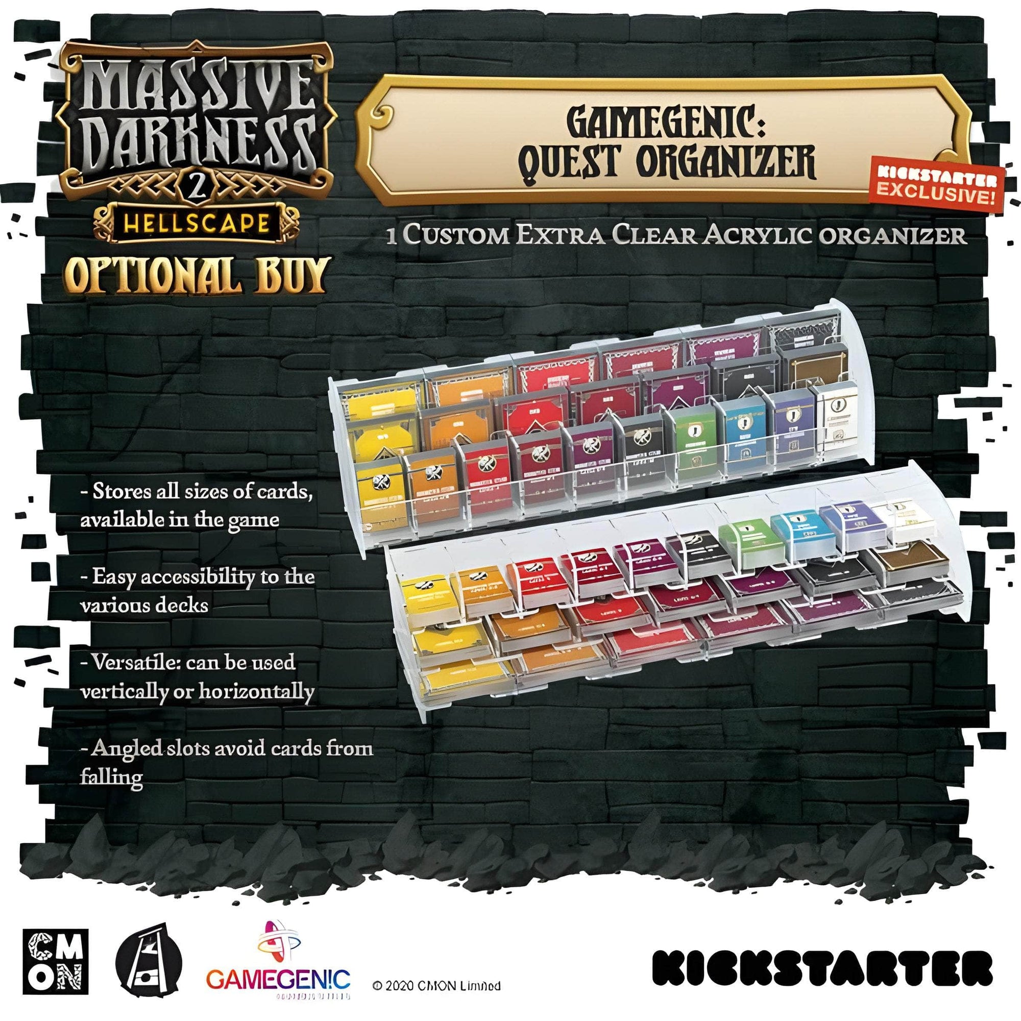 Massive Darkness: Md2 Gamegenic Quest Organizer (Kickstarter Pre-Order Special) Kickstarter Board Game Accessory CMON KS002004A