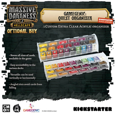 Massive Darkness: Md2 Gamegenic Quest Organizer (Kickstarter Pre-Order Special) Kickstarter Board Game Accessory CMON KS002004A