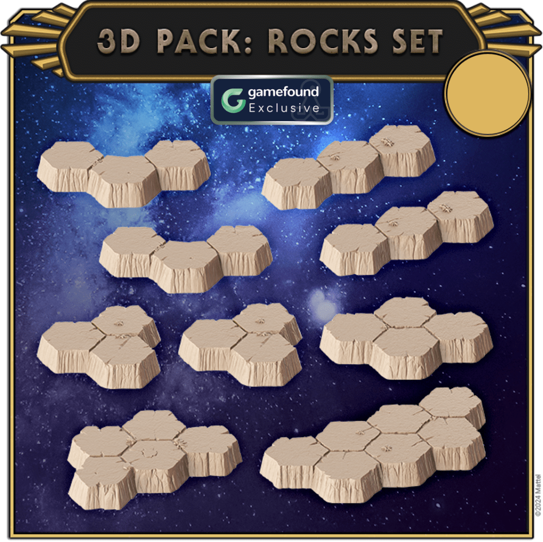 Masters of The Universe: 3D Pack Rocks Set (Kickstarter Pre-Order Special) Kickstarter Board Game Accessory CMON KS002009A