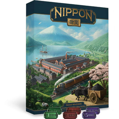 Nippon: Zaibatsu Emperors Edition with Metal Coins (Kickstarter Pre-Order Special) Kickstarter Board Game CrowD Games KS001965A