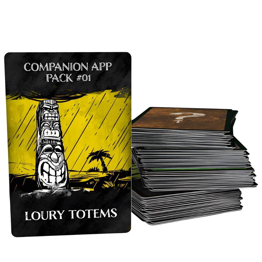 Robinson Crusoe: Companion App Pack #1 Loury Totems (Kickstarter förbeställning upplaga) Kickstarter Board Game Expansion Portal Games KS001702A