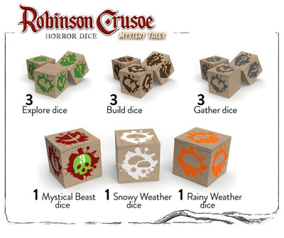 羅賓遜·克魯索（Robinson Crusoe）：恐怖骰子（Kickstarter預訂版）Kickstarter棋盤遊戲配件 Portal Games KS001705A