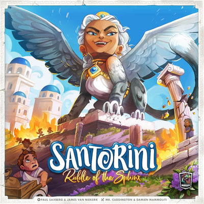 Santorini : لغز الطبعة الإضافية لمجموعة (Kickstarter خاص) لتوسيع لعبة Kickstarter Board Roxley Games KS001446A