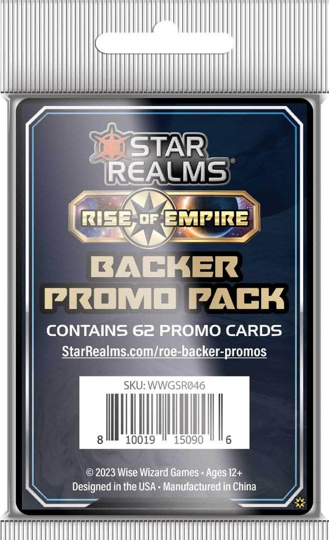 Star Realms: Rise of Empire Backer Promo Pack Kickstarter Board Game by Wise Wizard Games - The Game Steward Star Realms: Rise of Empire Backer Promo Pack Kickstarter Board Game by Wise Wizard Games - The Game Steward