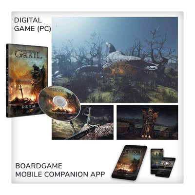 污染的聖杯：Avalon Core Box的Fall of Avalon Core Box Pledge Plus Niamh Ding＆Dent（Kickstarter Special）Kickstarter棋盤遊戲 Awaken Realms 5907222299264 KS000946W