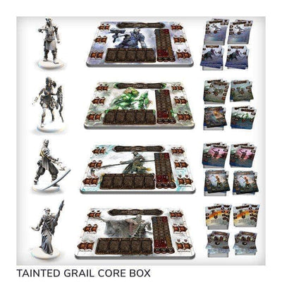 污染的聖杯：Avalon Core Box的Fall of Avalon Core Box Pledge Plus Niamh Ding＆Dent（Kickstarter Special）Kickstarter棋盤遊戲 Awaken Realms 5907222299264 KS000946W