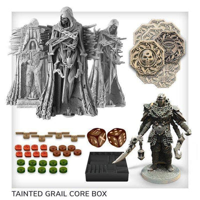 污染的聖杯：Avalon Core Box的Fall of Avalon Core Box Pledge Plus Niamh Ding＆Dent（Kickstarter Special）Kickstarter棋盤遊戲 Awaken Realms 5907222299264 KS000946W