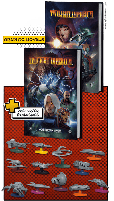 Twilight Imperium: CMON Comics vol. 2 Firmamento e pacote de espaço corrompido e promoções (Kickstarter pré-encomenda especial) suplemento de jogo de tabuleiro Kickstarter CMON KS001455A