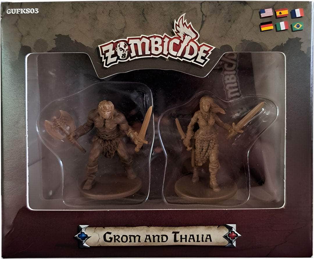 Zombicide: Black Plague Grom y Thalia (Kickstarter pre-pedido especial) Expansión del juego de mesa de Kickstarter CMON KS001728A