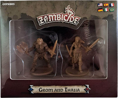 Zombicide: Black Plague Grom &amp; Thalia (الطلب المسبق الخاص بـ Kickstarter) توسيع لعبة Kickstarter Board CMON KS001728A