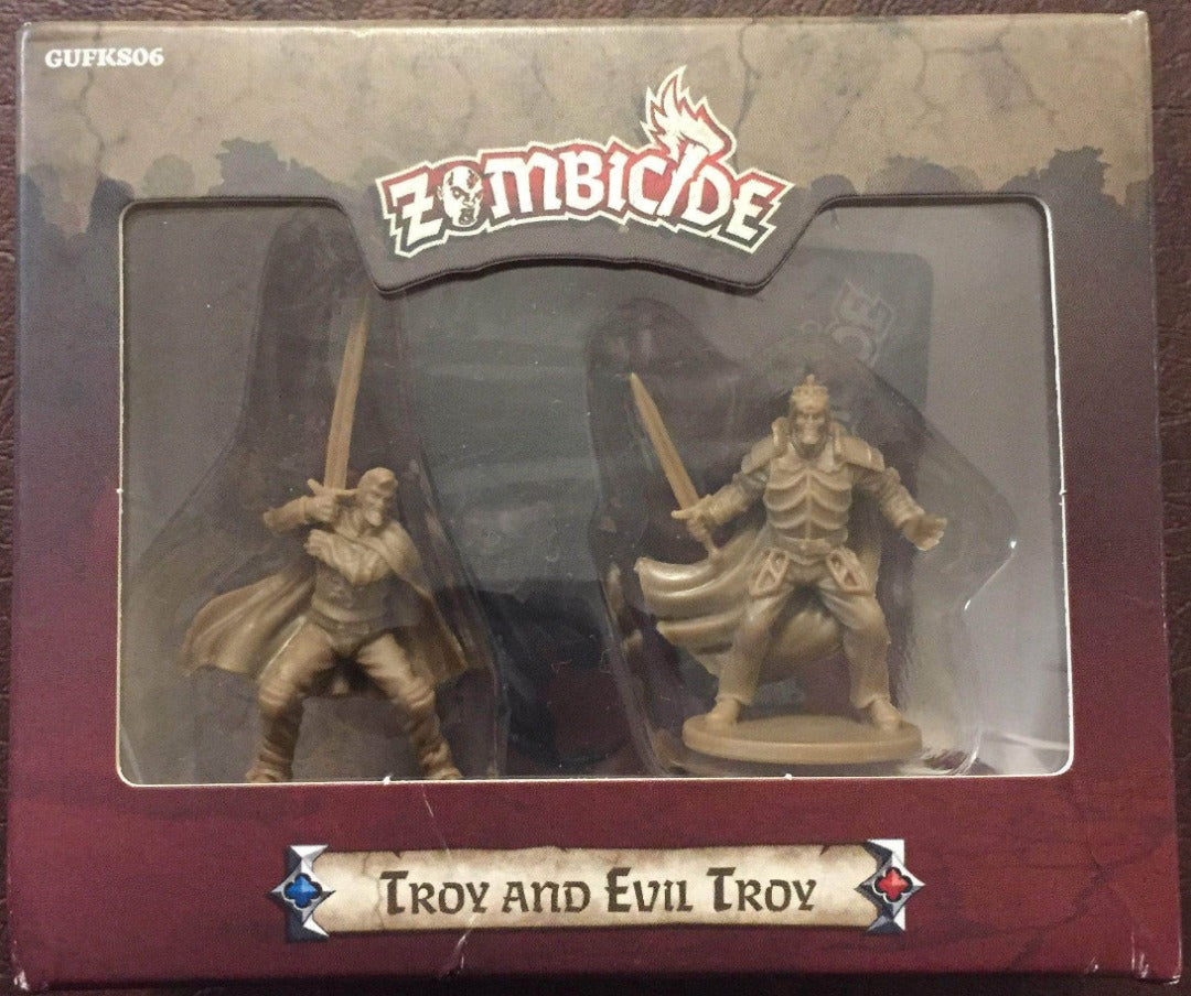 Zombicide: Black Plague Troy & Evil Troy (Kickstarter Pre-order พิเศษ) การขยายเกมกระดาน Kickstarter CMON KS001730A