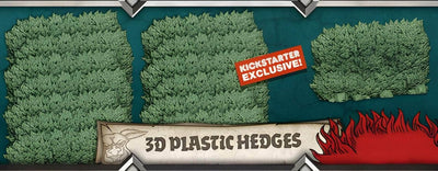 Zombicida: Hedges de plástico 3D da Horda Verde (Kickstarter pré-encomenda especial) Acessório de jogo de tabuleiro Kickstarter CMON KS001733A