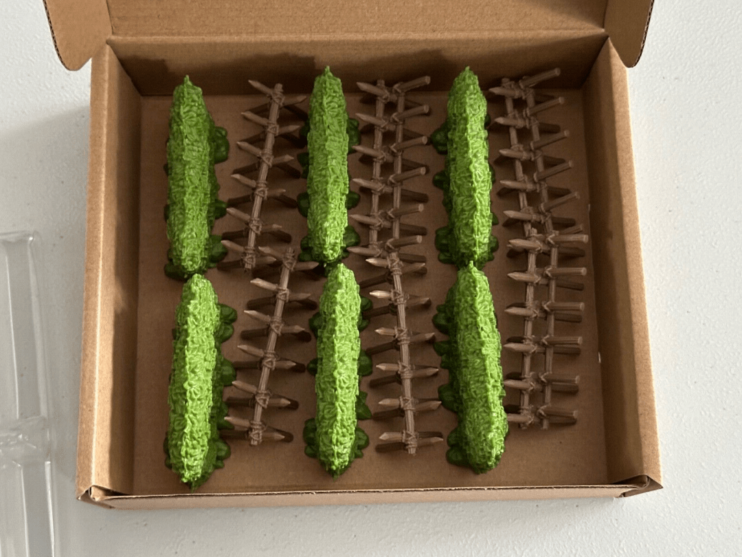 Zombide: Green Horde 3D-muoviset esteet (Kickstarterin ennakkotilaus) Kickstarter Board Game -lisävaruste CMON KS001734a