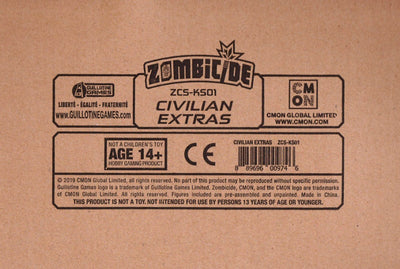 Zombicide: Extras พลเรือน Invader (Kickstarter Pre-order พิเศษ) การขยายเกมบอร์ด Kickstarter CMON KS001738A