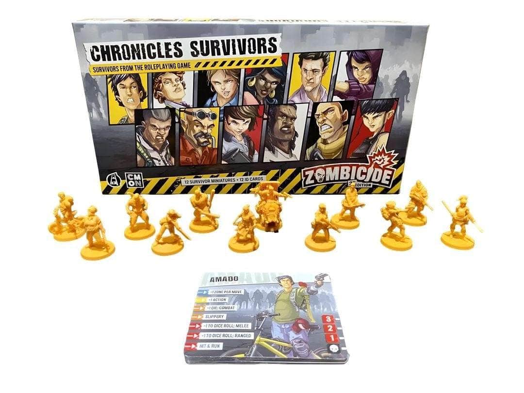 Zombicid: Andra upplagan Chronicles Survivor Set Expansion Plus Nico (Kickstarter förbeställning Special) Kickstarter Board Game Expansion CMON KS000781L