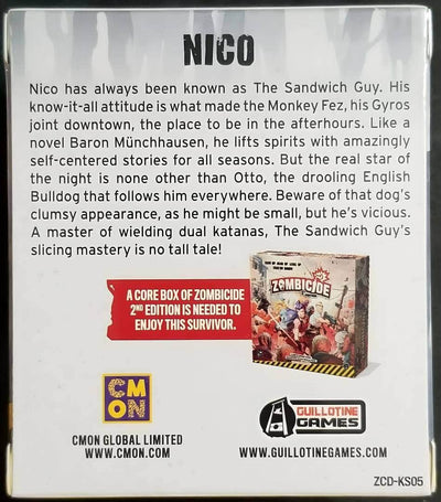 קוטל זומב: מהדורה שנייה כרוניקות Survivor Set הרחבה פלוס ניקו (קיקסטארטר מיוחד בהזמנה מוקדמת) CMON KS000781L