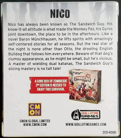 Zombicide: Second Edition Chronicles Survivor Set Expansion Plus Nico (Kickstarter Pre-Order Special) Kickstarter Board Game Expansion CMON KS000781L