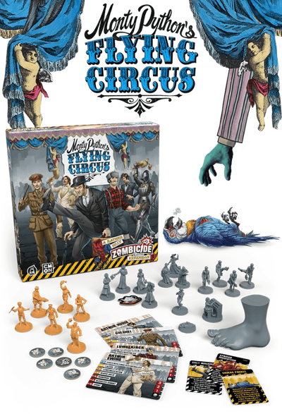 Zombicide: Druga edycja Monty Python Flying Circus Pack Pack Expansion (Edition Retail Edition) Rozszerzenie gier planszowych CMON KS001508A