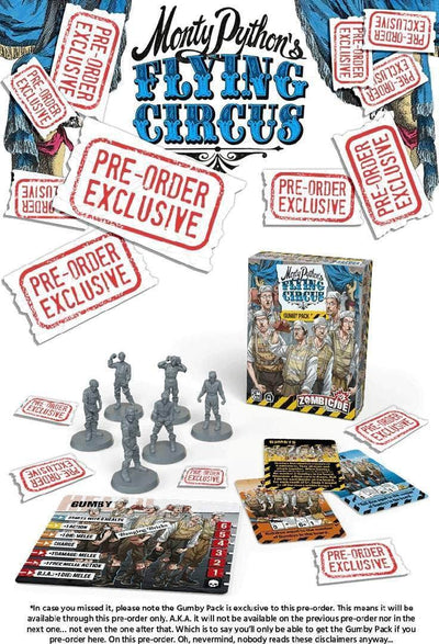 Zombicid: Anden udgave Monty Pythons Flying Circus Character Pack Expansion (Retail Pre-Order Edition) Retail Board Game Expansion CMON KS001508A