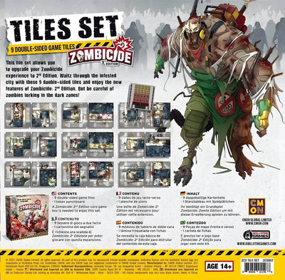 Zombicida: Segunda edição Tile Set (Kickstarter Pré-encomenda especial) Kickstarter Board Game Acessório CMON KS001753A